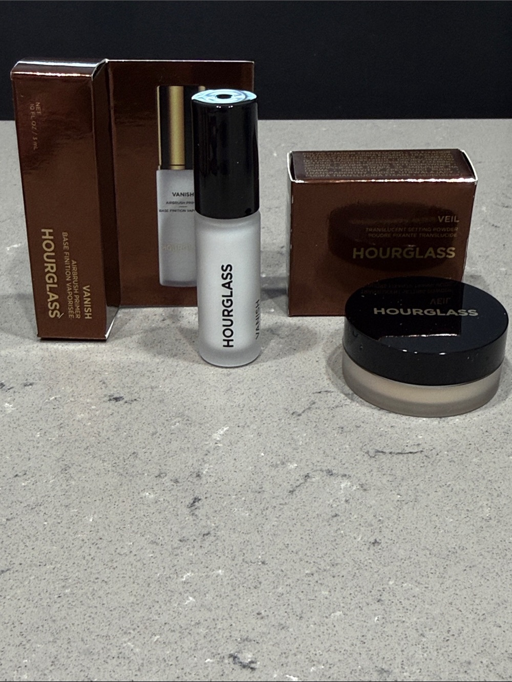 Hourglass Veil Setting Powder & Vanish Airbrush Primer - Travel Size, new